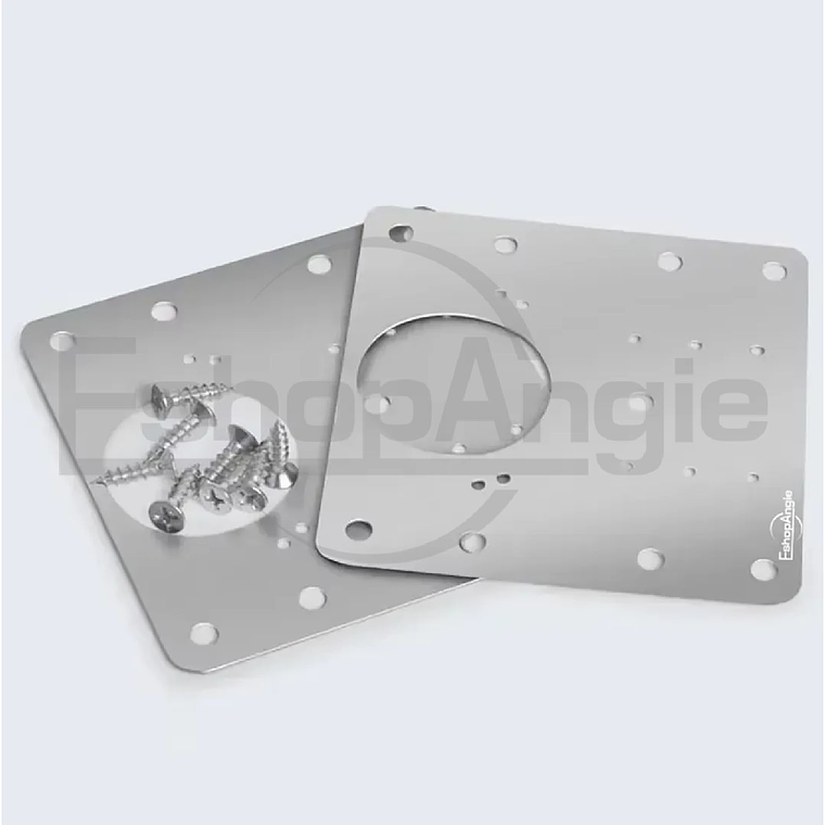 10u Placas Reparacion Bisagra Mueble Puerta Acero Inoxidable 2