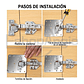10u Placas Reparacion Bisagra Mueble Puerta Acero Inoxidable - Miniatura 6
