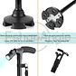 Baston Ortopedico Plegable Con Luz Led Base Adulto Ajustable - Miniatura 4