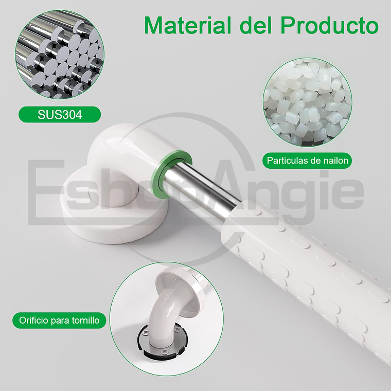 Barra De Seguridad Agarradera Para Ducha Antideslizante 5