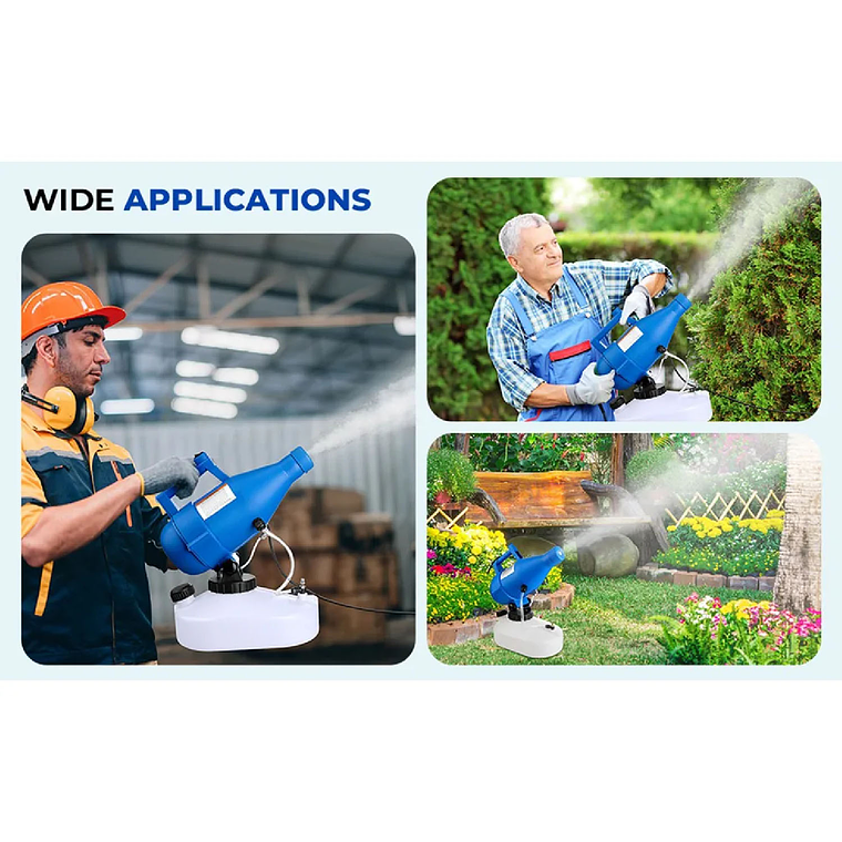 Fumigador Sanitizado Nebulizador Eléctrico 4.5l Pulverizador 7
