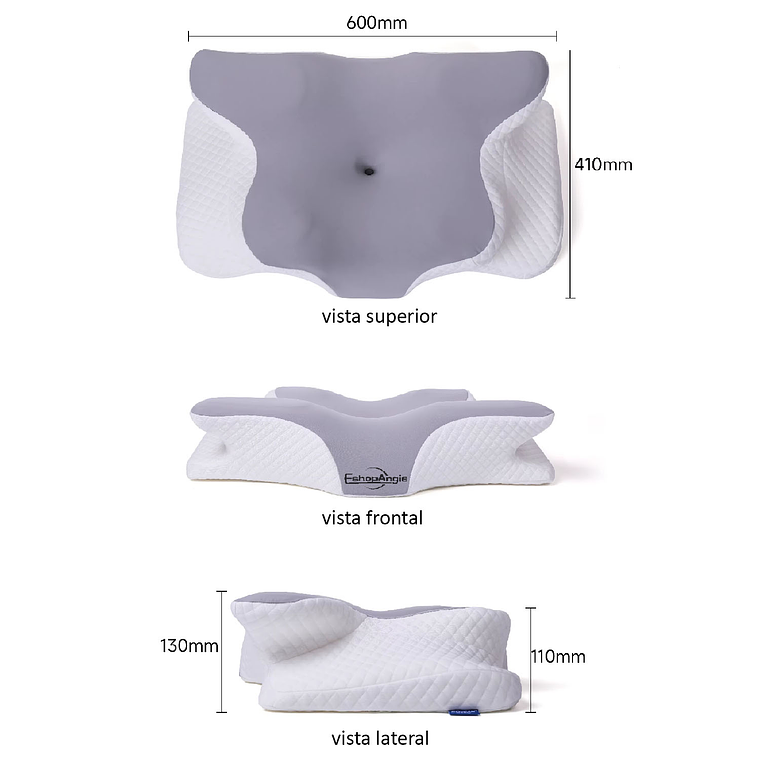 Almohada Viscoelástica Ergonómica Ortopédica Para Cuello Agregar a favoritos 8