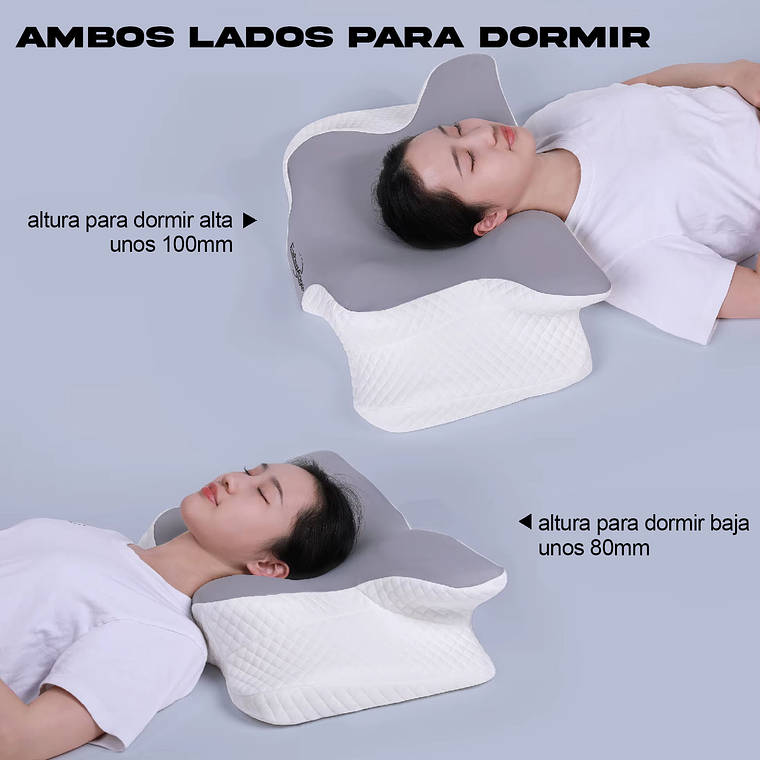 Almohada Viscoelástica Ergonómica Ortopédica Para Cuello Agregar a favoritos 3