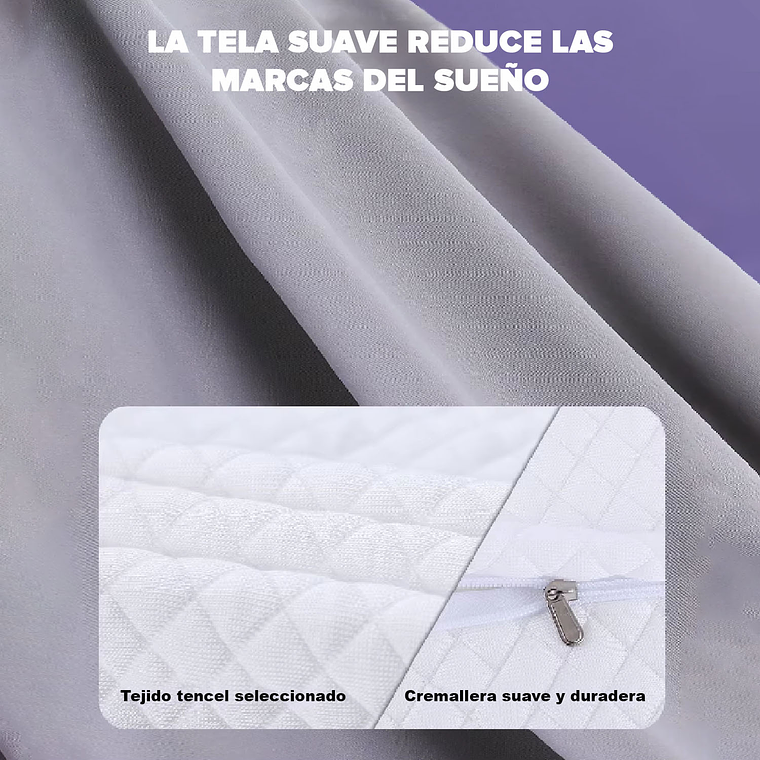 Almohada Viscoelástica Ergonómica Ortopédica Para Cuello Agregar a favoritos 7