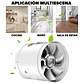 Extractor De Aire 10 Pulgadas Para Campanas Ductos. Quinchos - Miniatura 3