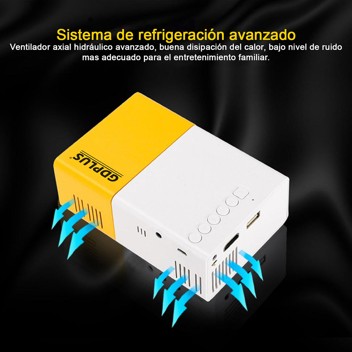 Mini Proyector Led Portatil Hdmi Vga Usb Sd 600lm 3