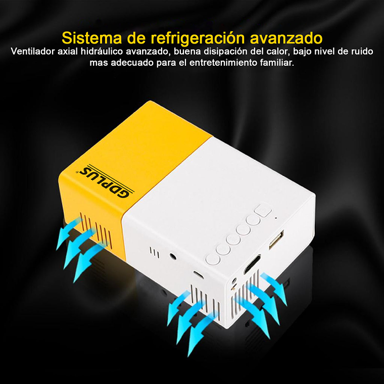 Mini Proyector Led Portatil Hdmi Vga Usb Sd 600lm 3