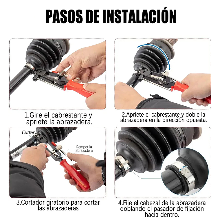 Set 2 Alicates Abrazaderas De Homocinética Y Cubrepolvos 6