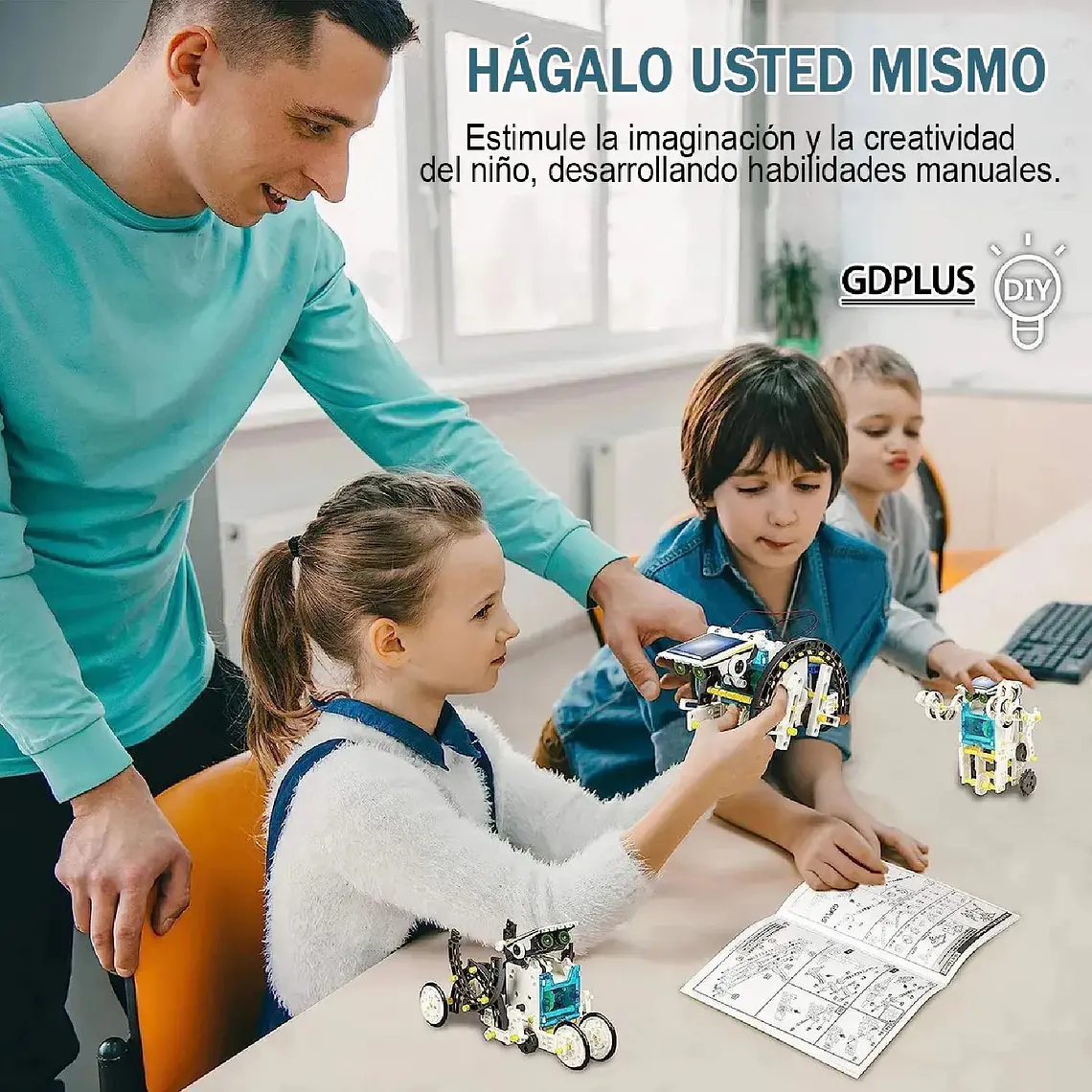 Robot Solar 13 En 1 Educativo Stem Robotica Didactico Niños 6