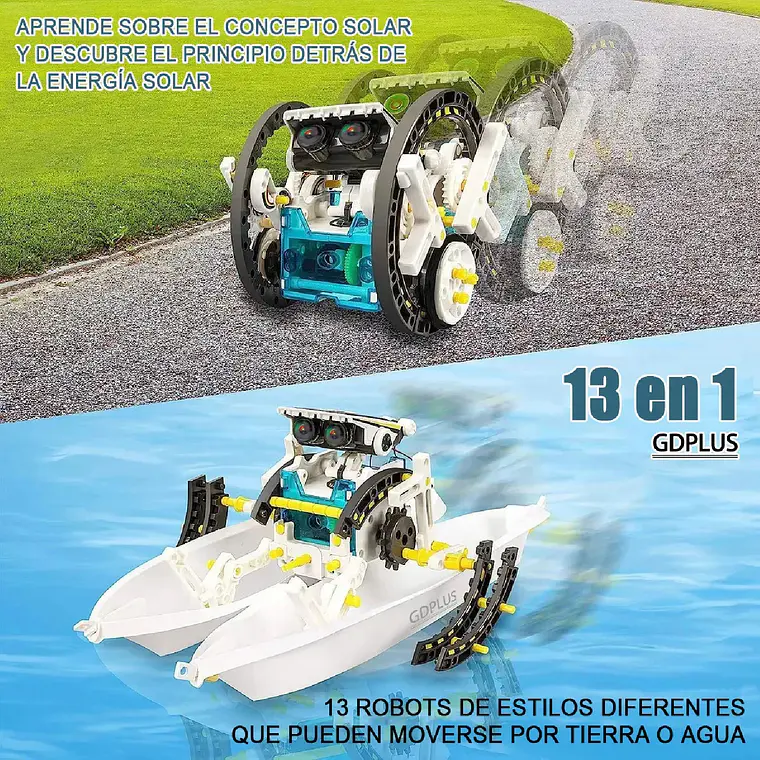 Robot Solar 13 En 1 Educativo Stem Robotica Didactico Niños 8