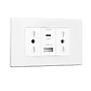 Tomacorriente Doble + Cargador Usb Y Tipo C Pared 16a - Miniatura 1