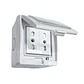 Tomacorriente Doble Hydrobox Exterior Ip55 10/20a 250v - Miniatura 4