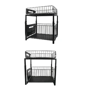 Estante Organizador Multiuso Deslizante Cocina Baño 2 Piso