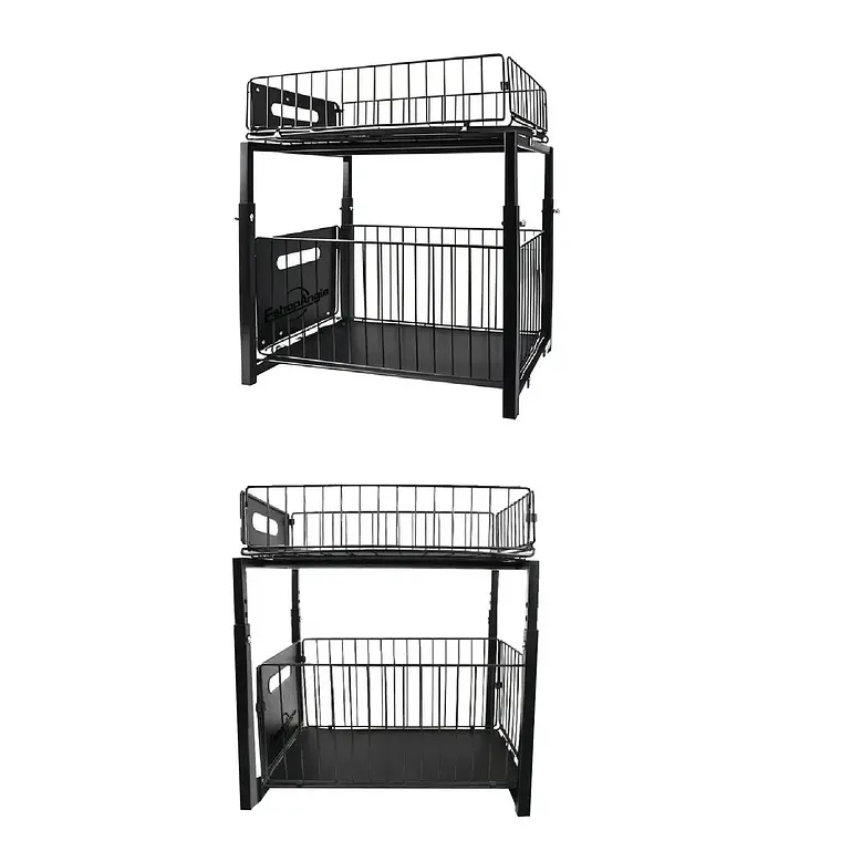 Estante Organizador Multiuso Deslizante Cocina Baño 2 Piso 2