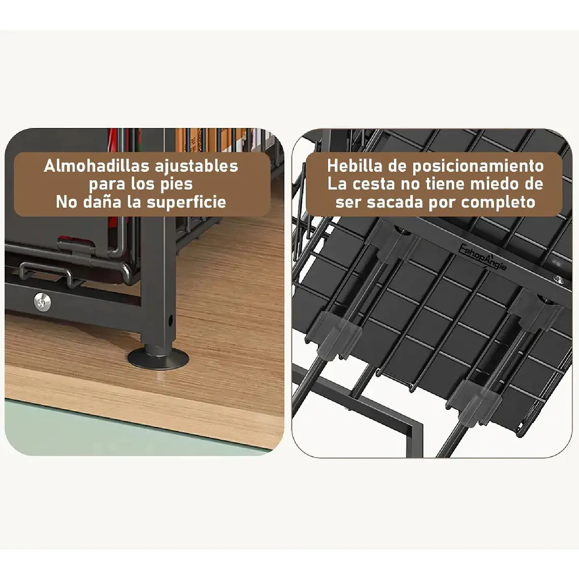 Estante Organizador Multiuso Deslizante Cocina Baño 2 Piso 3