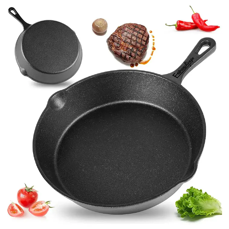 Set De 3 Sartenes De Hierro Fundido 16 20 Y 25cm Cocina 2