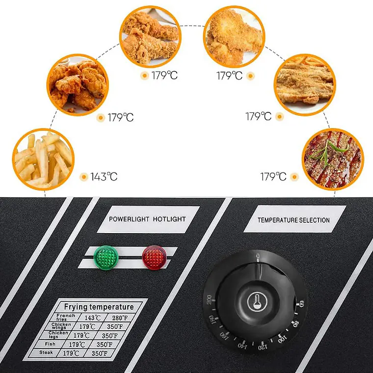 Freidora Electrica Un Deposito 6 Litros 2500w 3