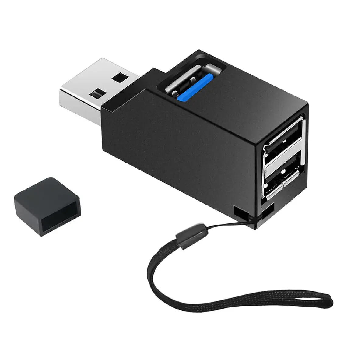 Mini Hub Splitter Usb 3x1 (2 Usb 2.0 + Usb 3.0) 1