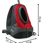 Mochila Transportadora Mascota Perros Gatos Malla Respirable - Miniatura 6