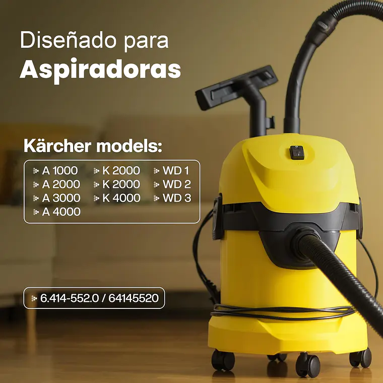 Set 10 Bolsas Papel Aspiradora Karcher Wd3 Mv3 Se4001 Nt20 4