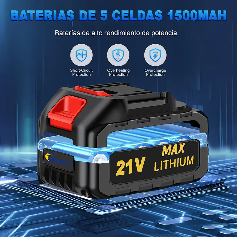 Soplador Profesional Electrico Inalambrico Multiuso 2bateria 4