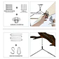 Silla Hamaca Colgante Columpio Con Cojín +kit De Instalación - Miniatura 7