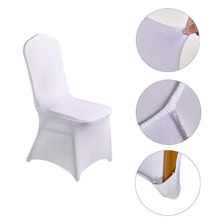 10 Pcs Funda Elasticidad Sillas Spandex Para Evento 3