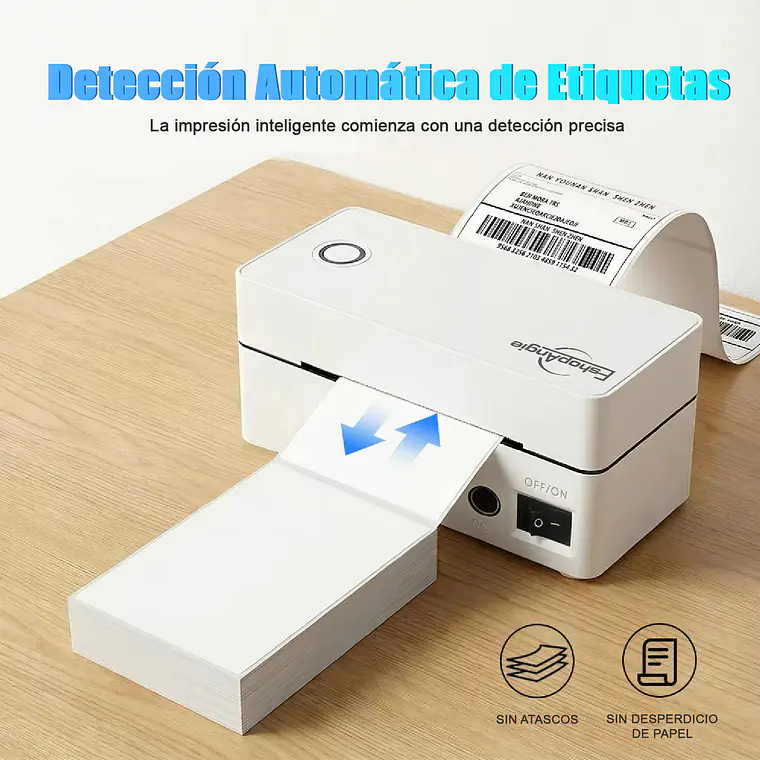 Impresora Portatil Térmica Etiqueta Bluetoot Usb +soporte 5