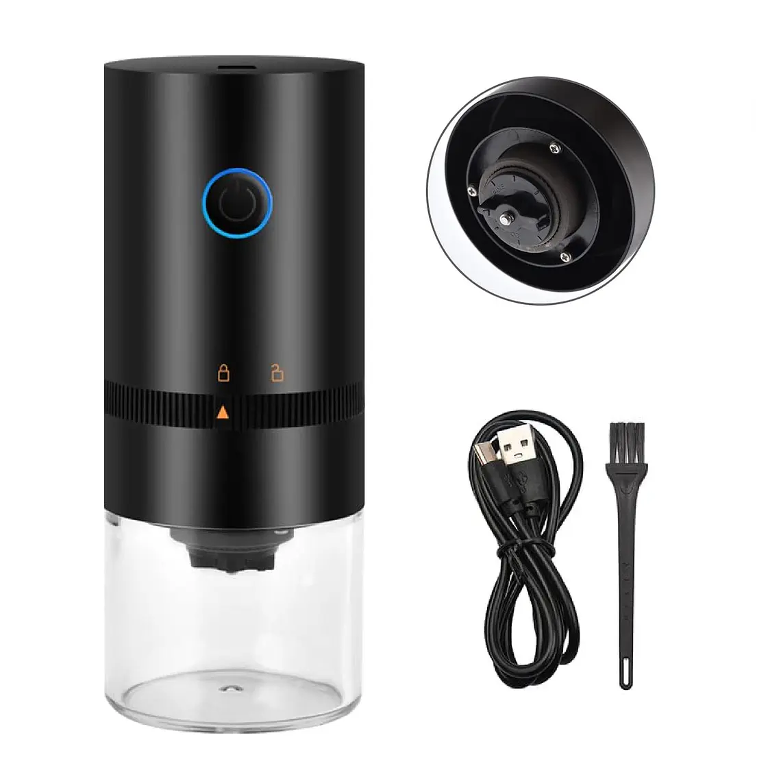 Moledor De Granos Molinillo Electrico Cafe Inalambrico Usb 6