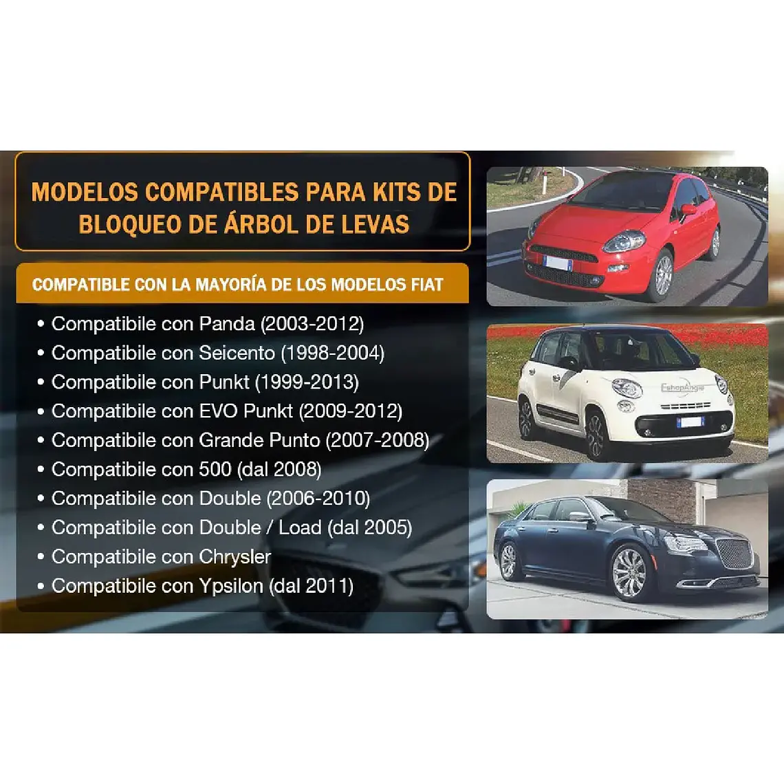 Trabador Puesta Punto Fiat 500 Punto Panda Motor 1.1 1.2 1.4 5