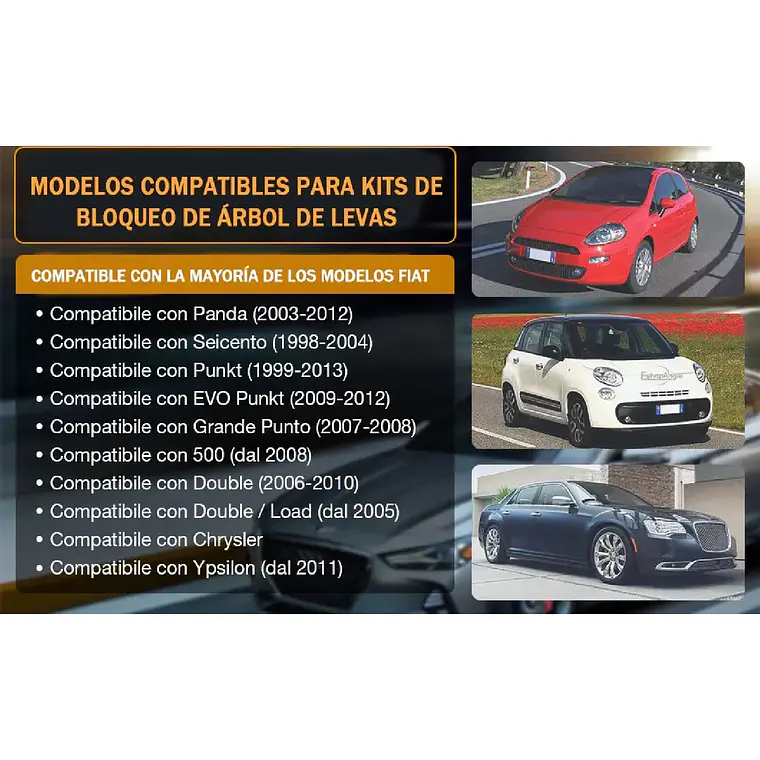 Trabador Puesta Punto Fiat 500 Punto Panda Motor 1.1 1.2 1.4 5