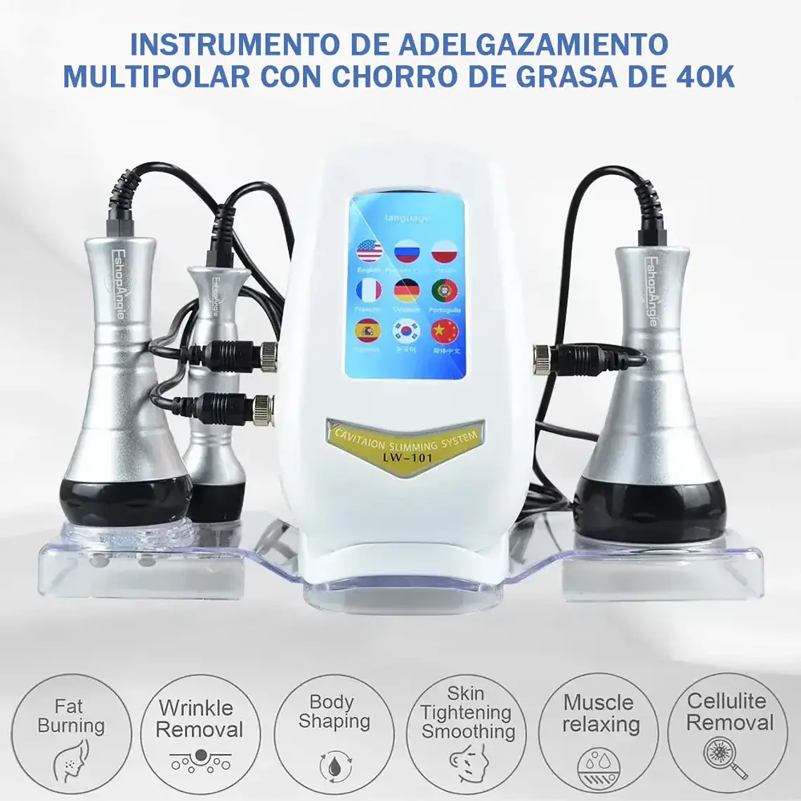 Maquina Cavitacion Radiofrecuencia 3 En 1 Ultrasonico 40k 2