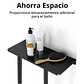 Repisa Con Porta Toallas Estante Toallero Baño Estanteria - Miniatura 5