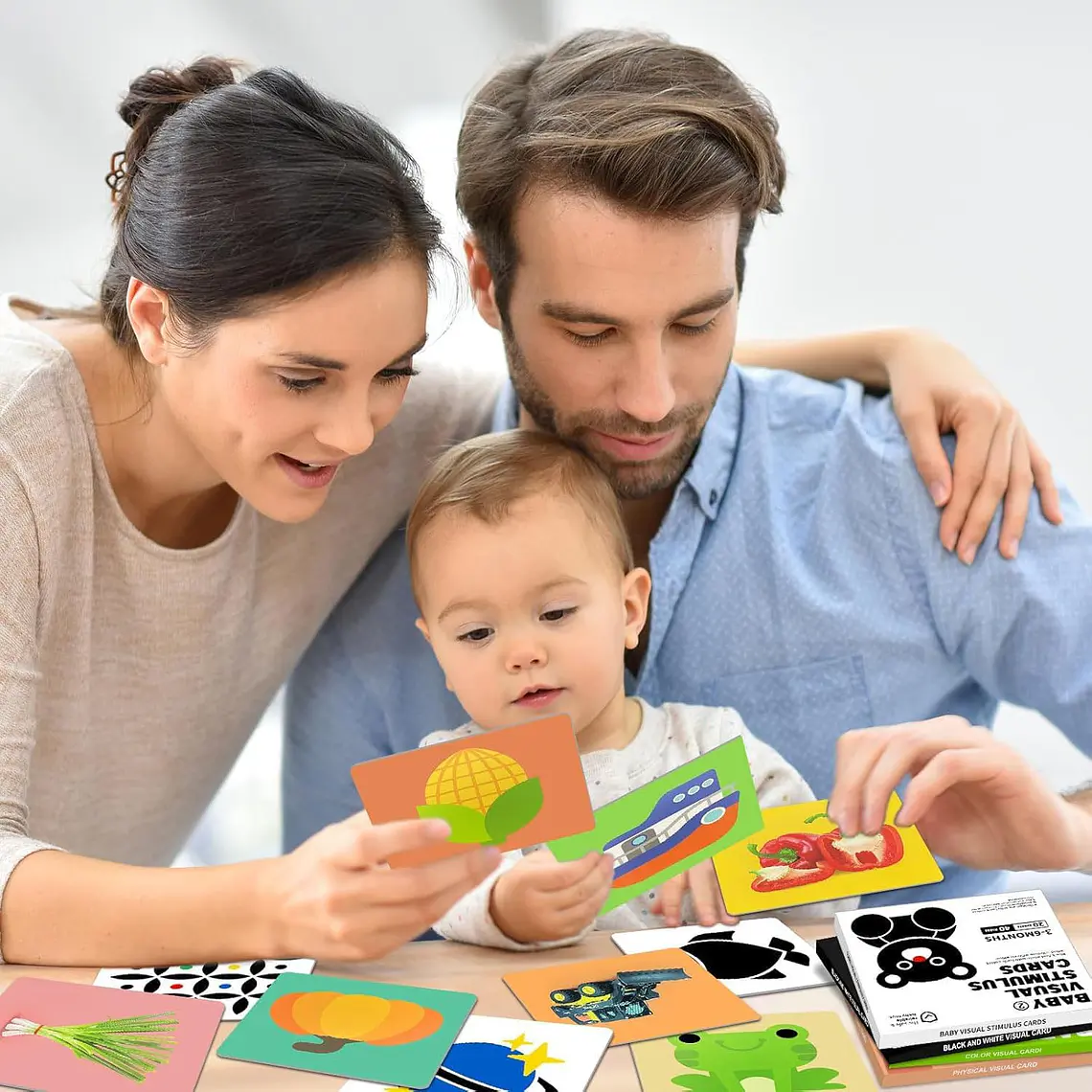 Set Tarjetas De Estimulacion Visual Para Bebes 0-36 Meses 4