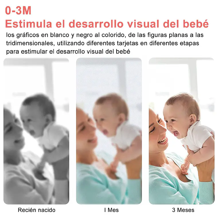 Set Tarjetas De Estimulacion Visual Para Bebes 0-36 Meses 7