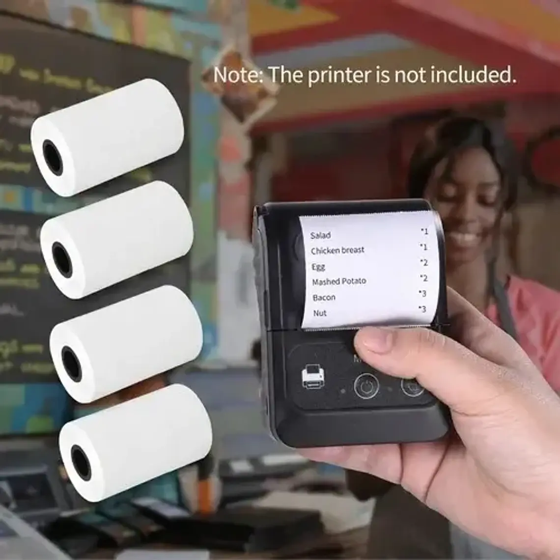 Rollos de Papel Térmico de 58mm para Impresoras Mini POS 2