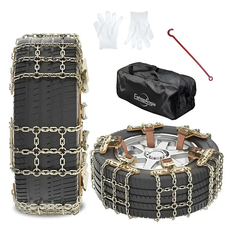 Set 6u Cadena Neumático Antideslizante Nieve Barro Universal 1