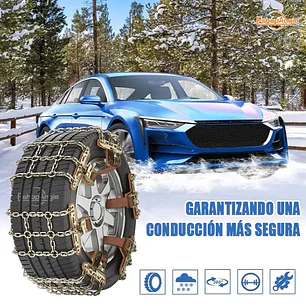 Set 6u Cadena Neumático Antideslizante Nieve Barro Universal