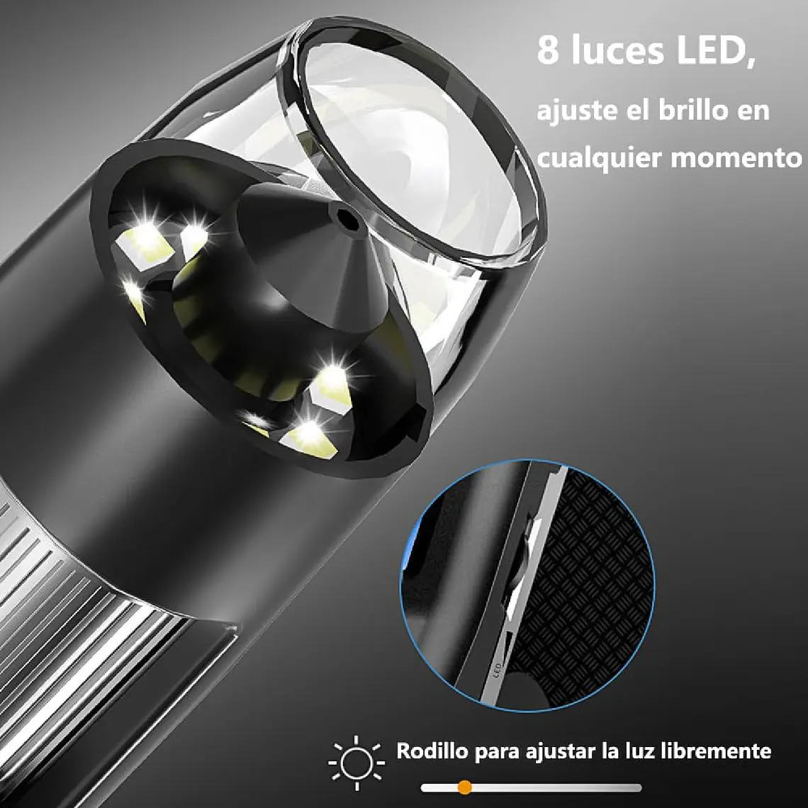 Microscopio Digital Usb 1000x Pantalla 4.3 Hd 8 Led 5