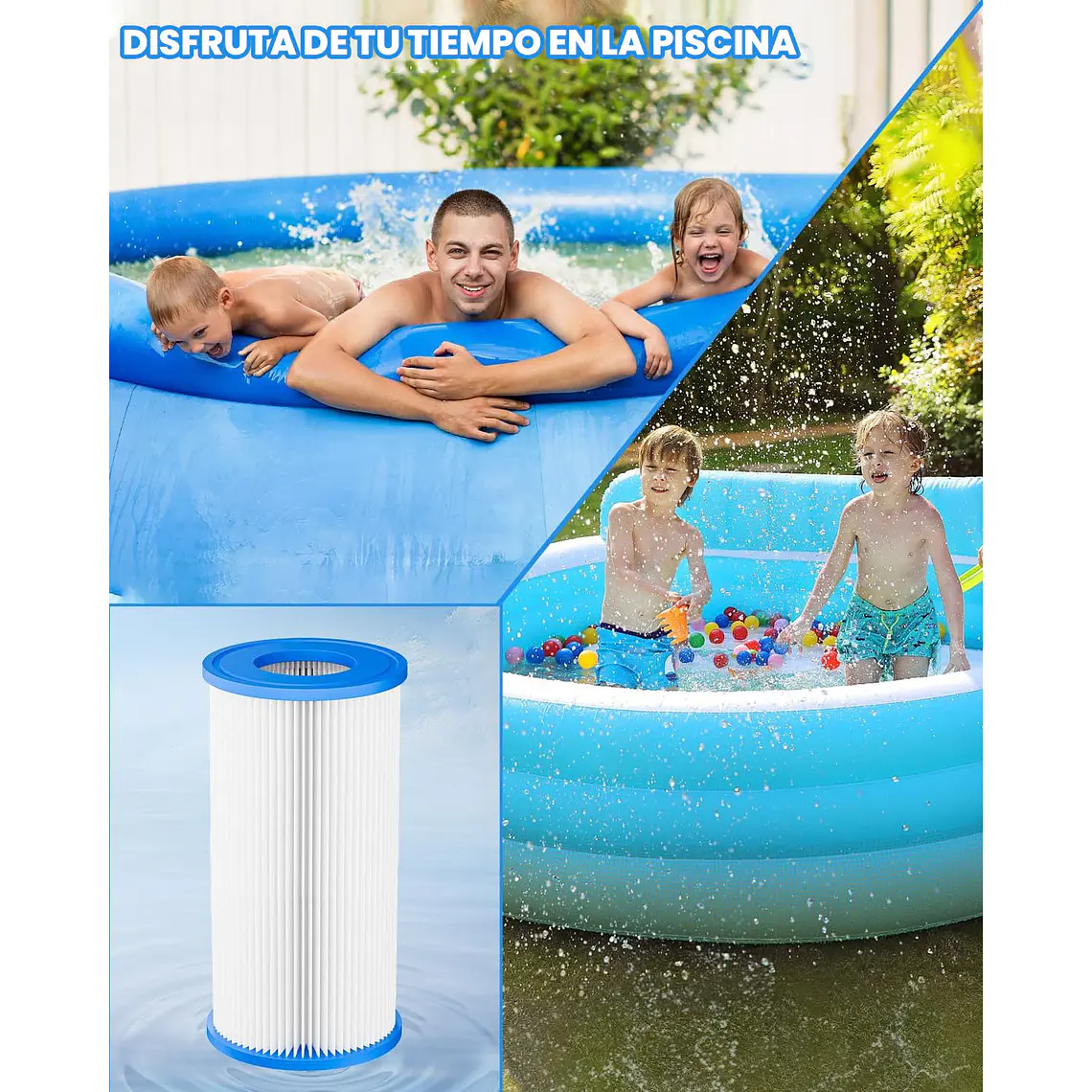 Repuesto Cartucho De Filtro Tipo Iv Bestway Piscina 4