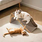 Rascador Vertical Para Gatos En Forma De L Carton Corrugado - Miniatura 5