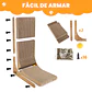 Rascador Vertical Para Gatos En Forma De L Carton Corrugado - Miniatura 6