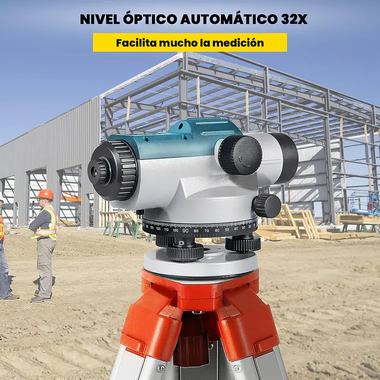 Nivel Topografica 32x Herramienta Profesional Tripode Mira 2