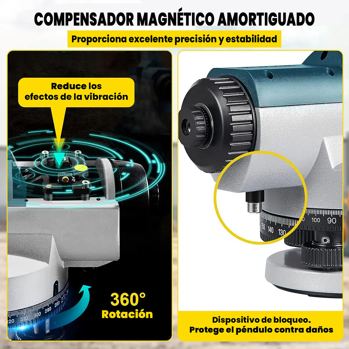 Nivel Topografica 32x Herramienta Profesional Tripode Mira 4