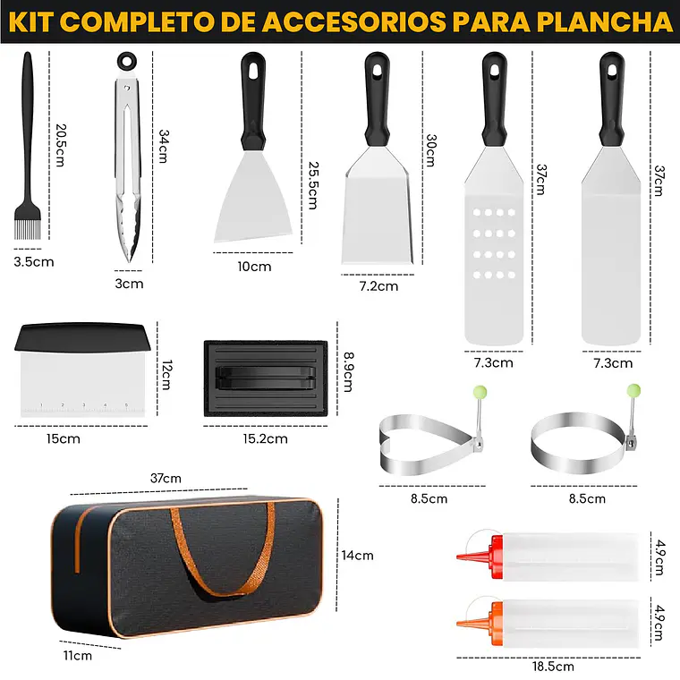 Set De Accesorios Para Plancha, Parillas 13 Piezas 5
