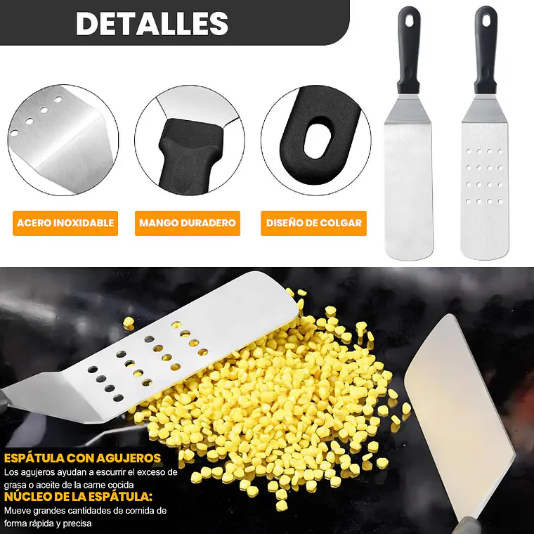 Set De Accesorios Para Plancha, Parillas 13 Piezas 2