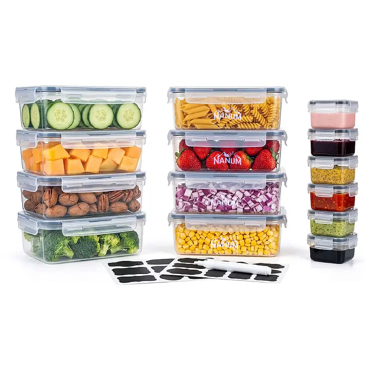 Set 14 Contenedores Hermeticos Taper Recipientes De Alimento 1