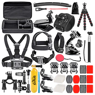 Kit De Accesorios 50 En 1 Para Cámara De Acción