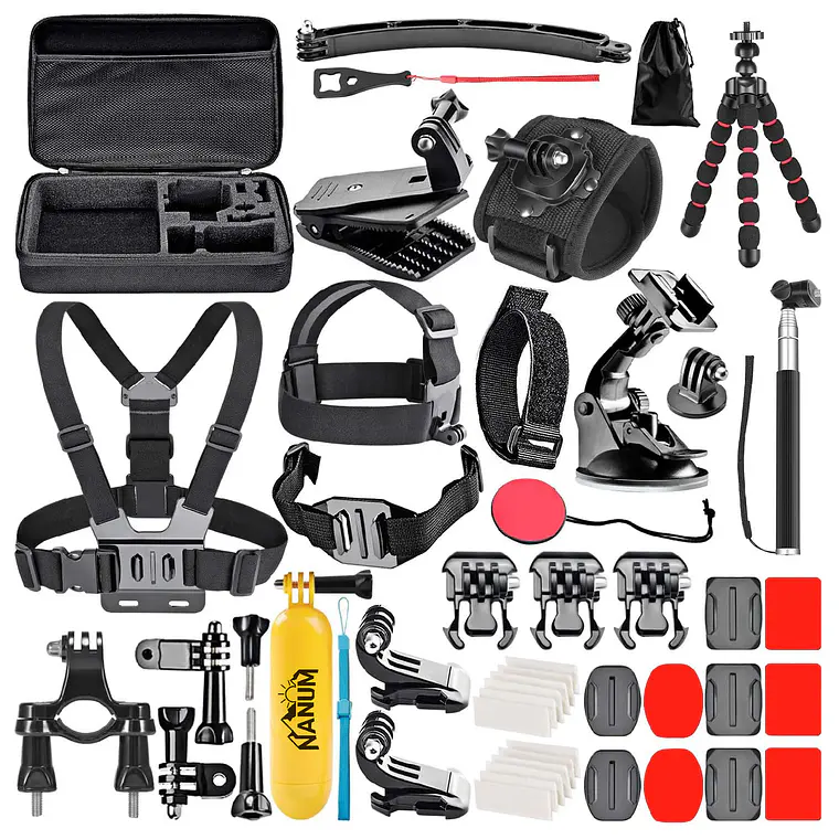 Kit De Accesorios 50 En 1 Para Cámara De Acción 1
