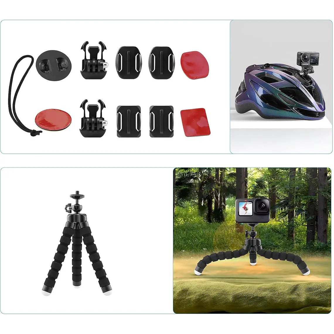 Kit De Accesorios 50 En 1 Para Cámara De Acción 8